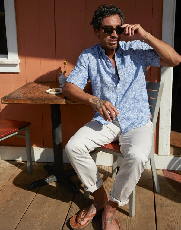 Atlantic S/S Linen Shirt^Outerknown Hot