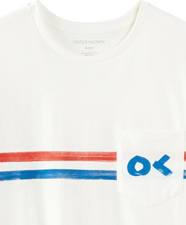 Nostalgic Stripe S/S Pocket Tee^Outerknown Discount