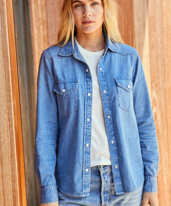 Wyatt Western Denim Shirt^Outerknown Fashion