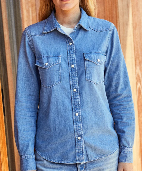 Wyatt Western Denim Shirt^Outerknown Fashion